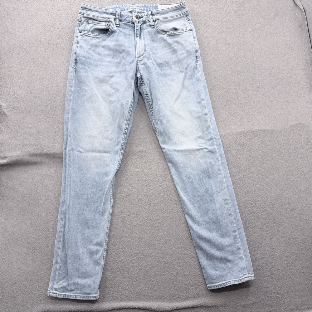 Rag & Bone Fit 3 Classic Jeans Mens 31x32 (Fits 30/31) Light Wash Blue Designer.